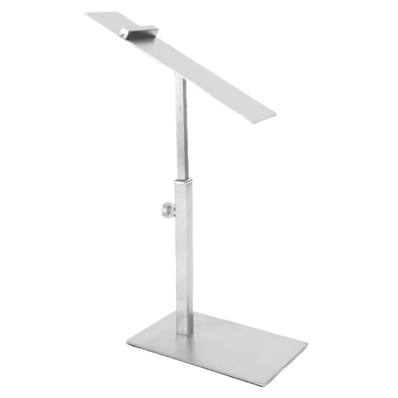 M Buder Adjustable Shoe Display Rack, Professional Stainless Steel High Heels Storage Holder and Home Store Riser, Silver Finish, 17 x 13 x 4 inches / 43.1 x 33.0 x 10.1 cm
