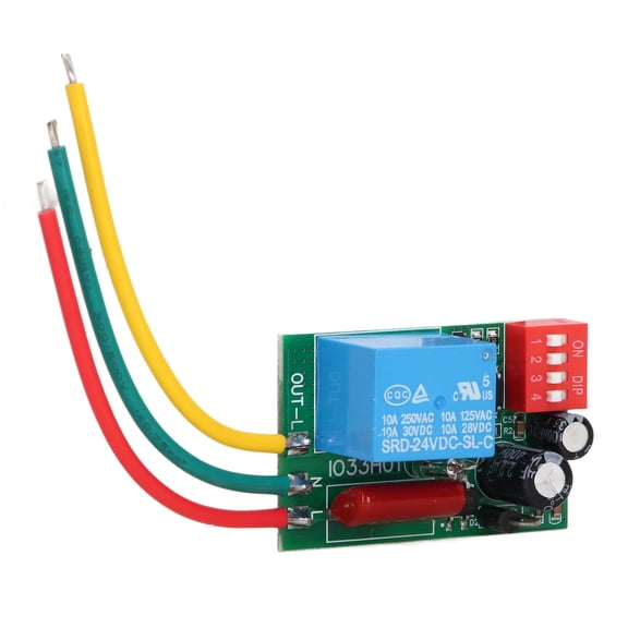 M Buder Adjustable Timer Delay Relay Switch 110V-220V Input 1 Channel Output for Control, Electrical System Power Time Relay Switch, 7A to 10A, Wide Voltage Range (Without Shell / Module Only)