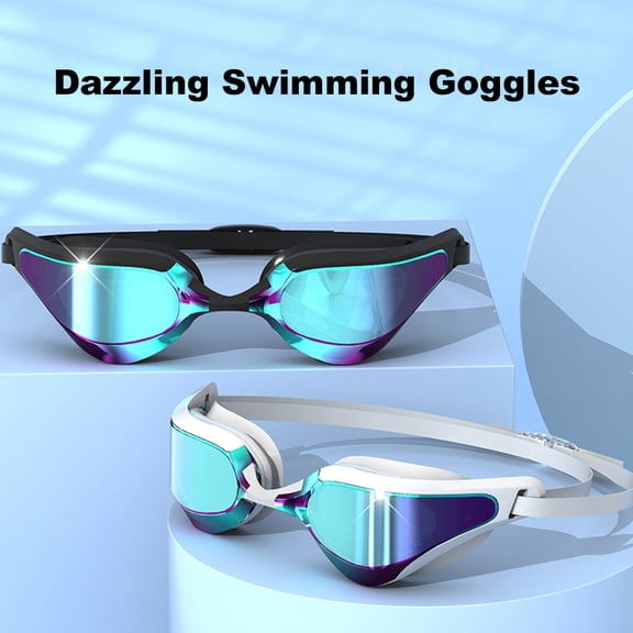 M Buder Adult Swimming Goggles Broad View Leakproof 3D Silicone Ring Anti-UV Swim Eyewear (7.48 inches / 19 cm) [cite: 16]