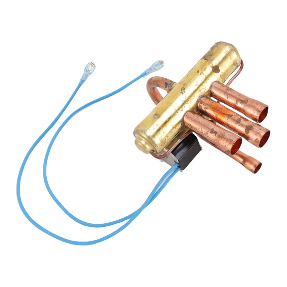 M Buder Air Conditioning 4 Way Reversing Valve with Cable Copper Refrigeration Service Maintenance Accessory for 1.5P-2P Air Conditioners Energy Saving Low Noise (14.00 x 14.00 x 8.00 inches)