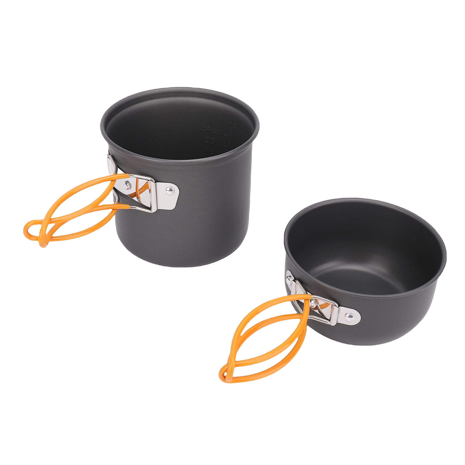 M Buder Aluminum Alloy Camping Cookware Kit Portable Mess Kit Picnic Stove Set for 1-2 People (6.69 inches / 17 cm)