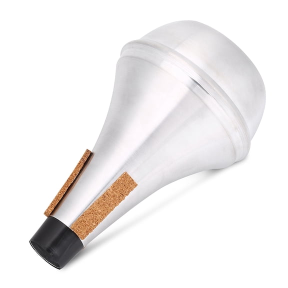 M Buder Aluminum Alloy & Cork Strips Practice Trumpet Mute Brasses Musical Instrument Part Accessory, 6.3 in / 16 cm, 3.39 oz / 96 g