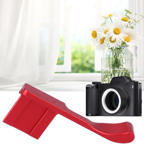 M Buder Aluminum Alloy Hot Shoe Thumb Up Hand Grip for Fuji X-100F X100T X-A5 X-A3 X-pro2 Mirrorless Camera (Red)