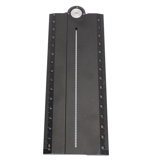 M Buder Aluminum Multi Ruler Multifunctional Angle Meter for Circle Arc and Parallel Line Drawing 18 inches / 45.7 cm