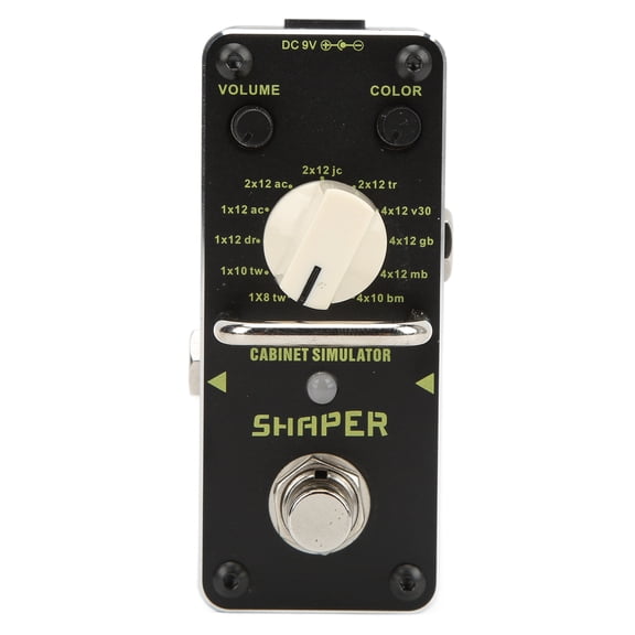 M Buder Analog Cabinet Simulator Guitar Effect Pedal, Mini True Bypass Shaper Accessory (4.72 inches / 12 cm)