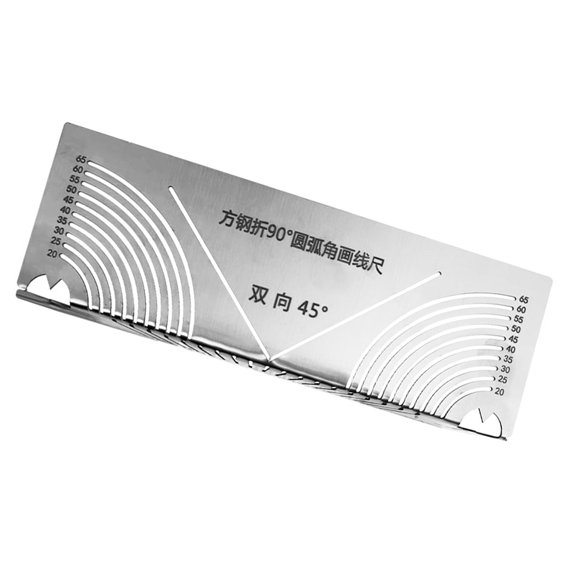 M Buder Angle Arc Marking Tool Accurate 90 Degree Steel Pipe Bend Welding Cutting Guide Stainless Steel Precision Hand Tool Square for Measuring Distance and DIY Construction Projects