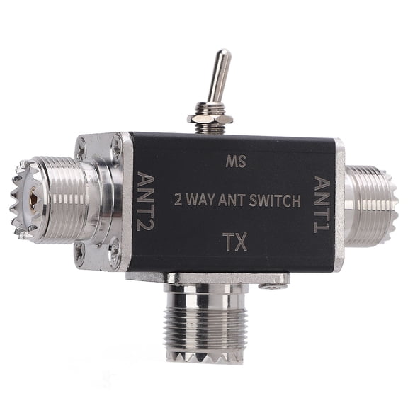 M Buder Antennae Switch 1 Input 2 Output 0-50MHz Frequency SO239 Interface 2 Way Manual Transfer Selector 100W (3.94 inches / 10 cm)