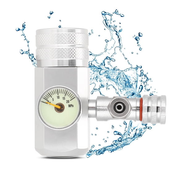 M Buder Aquarium CO2 Regulator Single Gauge Display G5/8 Valve Heavy Duty 4.33 in / 11 cm