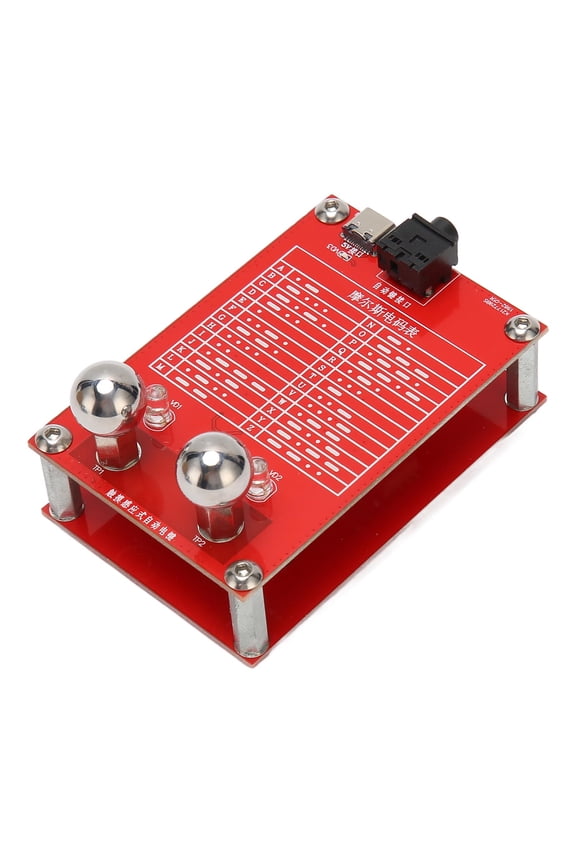 Automatic Telegraph Key 5V CW Morse Codes Keyer with Magnet Fixed Base for Shortwave Radio 3.5mm Output Interface