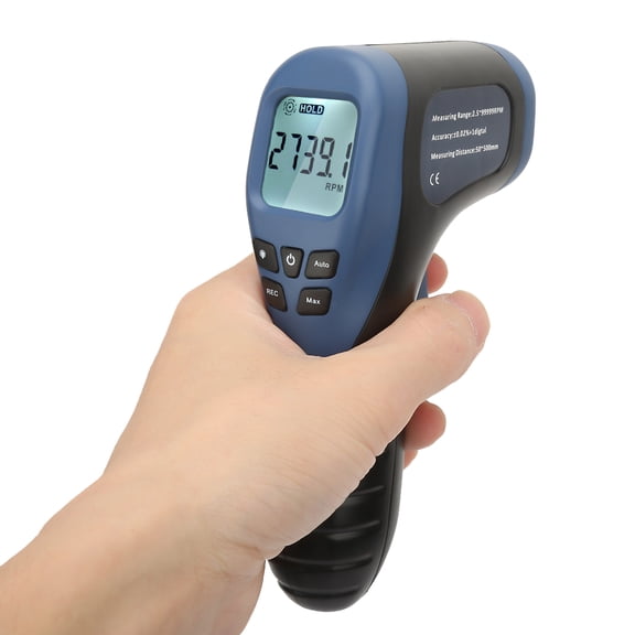 M Buder Automotive Digital RPM Tachometer 2.5 to 99999RPM Professional Handheld Speed Meter Tester