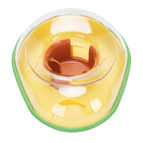 M Buder Avocado Slow Feeder Dog Bowl Plastic Automatic Pet Food Dispenser Puppy Interactive Toy 9.06 inches / 23 cm