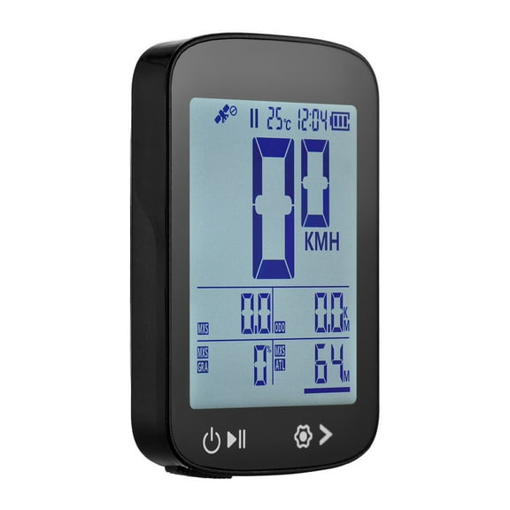 M Buder BKV300 Wireless GPS Bike Computer, 2.4" LCD Speedometer & Odometer, IPX6 Waterproof, Rechargeable