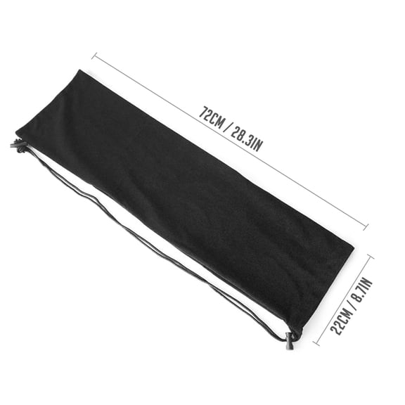 M Buder Badminton Racquet Cover Bag Soft Fleece Storage Bag Case for Badminton Racket, Adjustable Strap, 28.3 x 8.7 inches / 72 x 22 cm, Holds 1 to 3 Racquets, Protects Gear, Lightweight Design