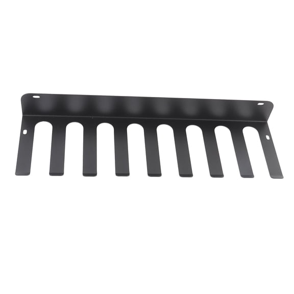 M Buder Baseball Bat Holder 9 Prongs Wall Mounted Bat Rack Heavy Duty Steel Baseball Bat Hanger Holds 16 Bats for Home Gym Sports Equipment (16.93 inches / 43 cm)