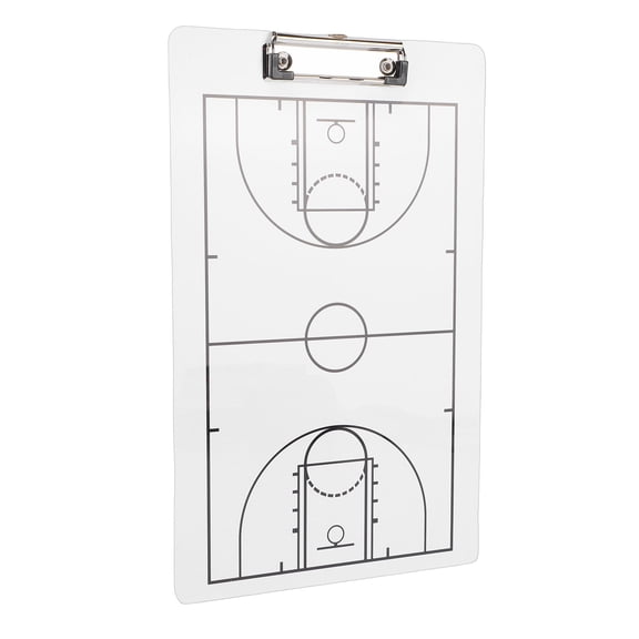 M Buder Basketball Coaching Board PVC Dry Erase Coaching Clipboard Strategy Whiteboard for Plays Game Planning Training Essential Coach and Referee Gear for Tactical Instruction