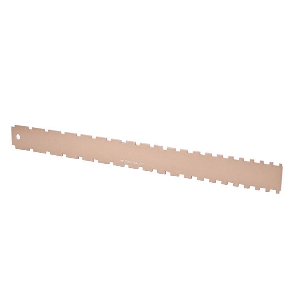 M Buder Bass Fingerboard Height Measurement Ruler Metal Guitar Neck Notch Instrument Repair Tool Gold