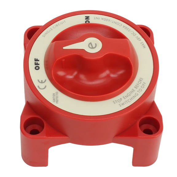 M Buder Battery Disconnect Switch 350A 48V 2 Gear Stud Red Strong Safety Marine Selector for RV Automotive 9004E