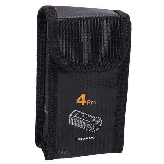 M Buder Battery Explosion Proof Bag Fireproof Li-Ion Safety Storage Pouch Flame Retardant Protective Case for Mavic 4 Pro Drone Accessories, 14x8x3 inches / 35.5x20.3x7.6 cm