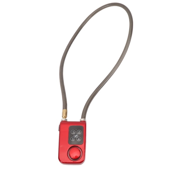 M Buder Bike Lock Alarm with Remote IP44 Water Resistant LED Indicator Vibration Anti Theft Security System, 10 mm / 0.4 in Steel Wire Cable for Motorcycle and Home