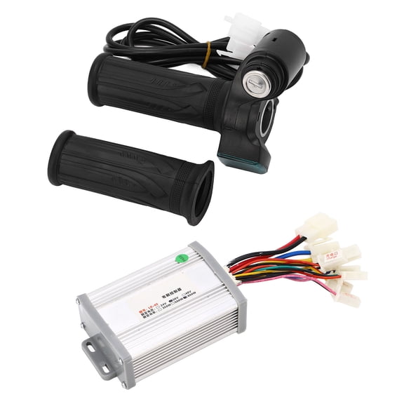 M Buder Bike Motor Controller Kit 36V 800W Electric Bicycle Brush Motor Speed Controller with Throttle Grip for DIY Conversion