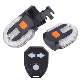 M Buder Bike Turn Signals USB Rechargeable IPX4 Water Proof LED Bike Split Back Turn Signals with Wireless Remote Control for Mountain and Commuter Cycling Gear