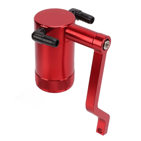 M Buder Billet Aluminum Oil Catch Can Reservoir Tank Kit Red with Z Bracket, Replacement for Chrysler 300 Dodge Charger Challenger Jeep Grand Cherokee 6.4L 2011-2021, Auto Engine Maintenance Parts
