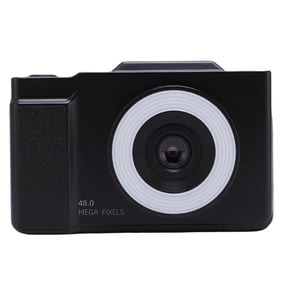 M Buder Black Digital Camera Point and Shoot 48MP 1080P Video 16x Digital Zoom Auto Focus 2.8 Inches / 7.1 cm Flip Screen Portable Vlogging Camera for Travel Camping Students