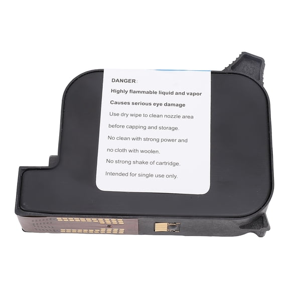 M Buder Black Solvent Ink Cartridge Replacement, Fast Dry 42ML High Adhesion for 0.5 inches / 12.7mm Handheld Printers