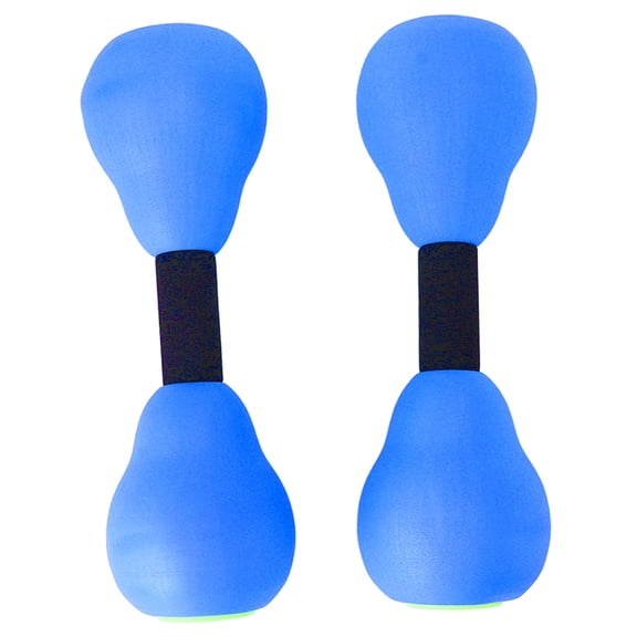 M Buder Blue Aquatic Dumbbells for Women and Kids Floating EVA Foam Water Weights for Pool Aerobics Water Fitness Quick Drying Muscle Building Resistance Training 10.8 Inches / 27.5 cm (2 Count)