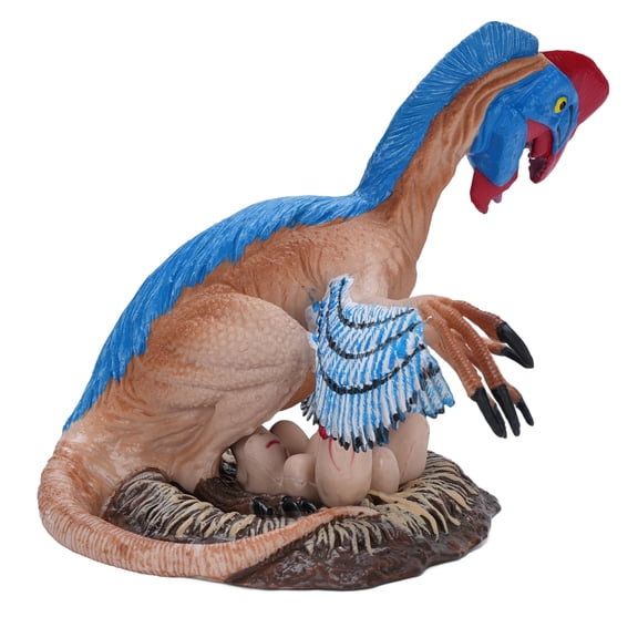 M Buder Blue Oviraptor Dinosaur Toy Realistic Lifelike High Detailed Educational Figurine Dino Model For Children (7.87 inches / 20 cm)
