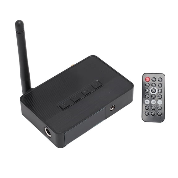 M Buder Bluetooth 5.3 Receiver Pro Smart NFC Function HiFi Stereo Audio Adapter for Home Car Sound System with Aux Optical Coaxial Output 32GB TF Card Support Remote Control Included