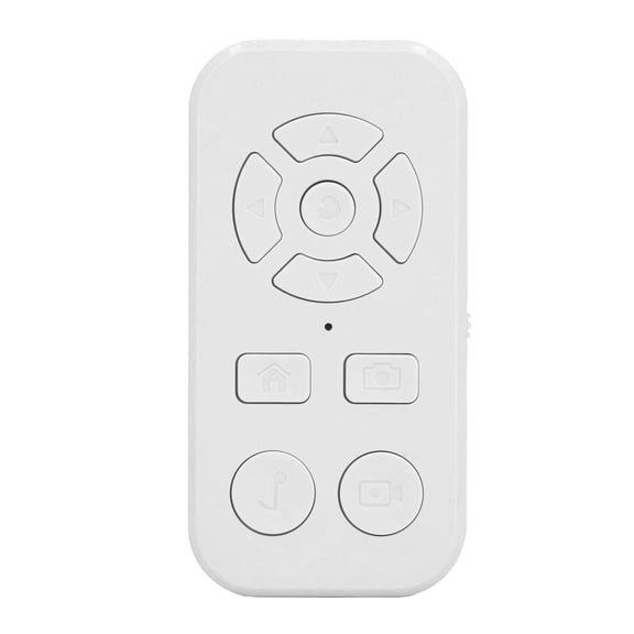 M Buder Bluetooth Remote Control Page Turner 9 Keys Smartphone Scrolling Rechargeable Wireless Video Clicker White (3.94 inches / 10 cm)