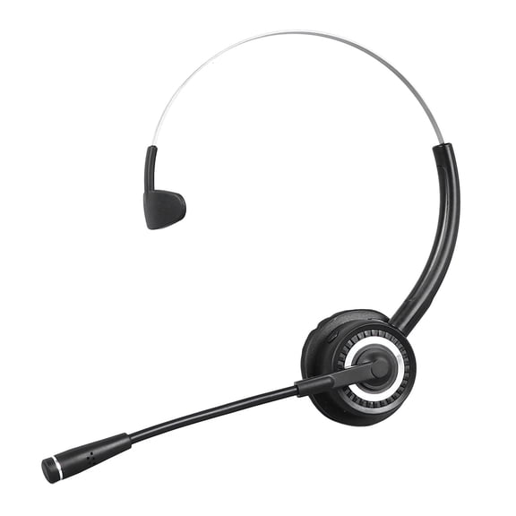 M Buder Bluetooth Telephone Headset Noise Reduction Single Ear Wireless Headphone for Customer Service Online Class