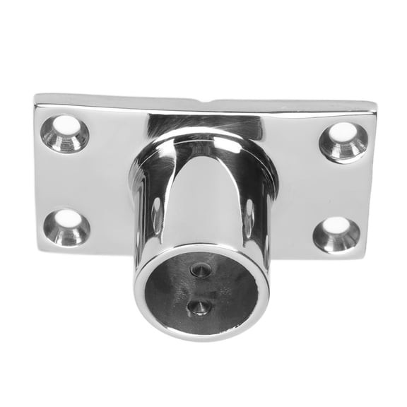 M Buder Boat Tube Base Rectangular Hand Rail Fitting Stainless Steel 1in / 25.4mm for Ship