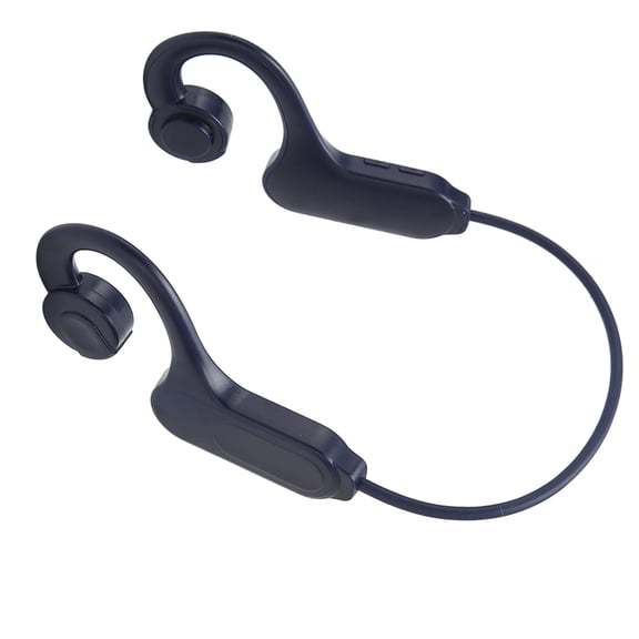M Buder Bone Conduction Headphones Bluetooth 5.3 Wireless Open Ear Earbuds with LED Digital Display IPX5 Waterproof Built-in Mic for Running Sports, Blue