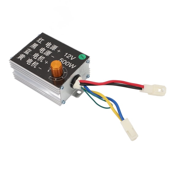 M Buder Brush Motor Speed Controller Kit 12V 500W E-Bike Conversion Set with 410 Chain 13T Sprocket 20A Rewind Switch Universal Replacement Parts for Electric Bicycle Scooter Upgrades