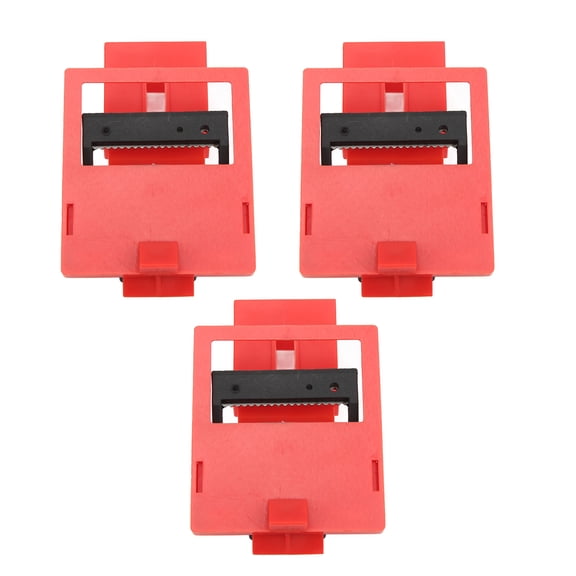 M Buder CB-08 Large Clamp On Circuit Breaker Lockout Tagout Device, 3 Count