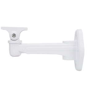 M Buder CCTV Camera Bracket Wall Mount 180 Degree Angle Adjustment Surveillance Security Camera Support Universal Compatible for Indoor Outdoor Video Systems, Includes Hardware, White