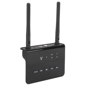 M Buder CSR 2-in-1 Wireless Bluetooth 5.0 Audio Transmitter & Receiver Adapter, Portable Low Latency RCA AUX 3.5mm Stereo Audio Adapter for TV PC Car Home Stereo System, Built-in 500mAh Battery