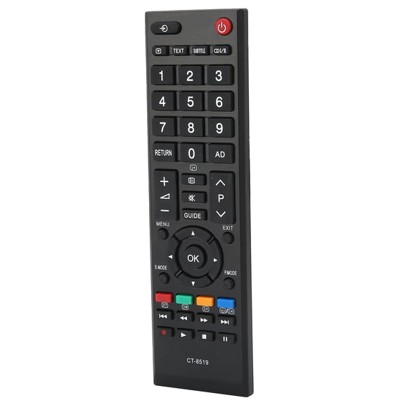 M Buder CT-8519 Universal Remote Control Replacement for Toshiba LCD TV, Black, 10m/33ft Range, Lightweight ABS Construction, Ergonomic Television Controller Device Accessories
