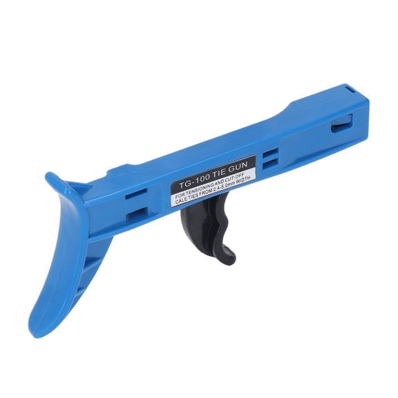 M Buder Cable Tie Gun Fastening Flush Cut Point for Zip Nylon Cutting Hand Crimping Tools - Ergonomic Hand Tool for Quick Bundling of 2.4mm to 5.0mm Wide Nylon Cable Ties, 8.26 inches Length