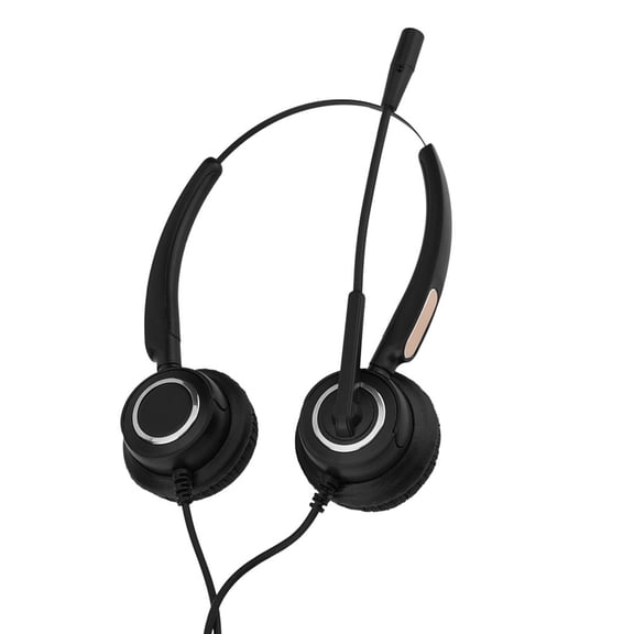 M Buder Call Center USB Headset with Microphone Noise Cancelling Dual Ear VOIP Headphones for Office Computer, 98 in / 250 cm