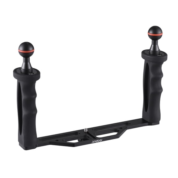 M Buder Camera Diving Rig with Dual Handle Handheld Underwater Tray Stabilizer for Action Cameras, Black, 10.63 inches / 27 cm