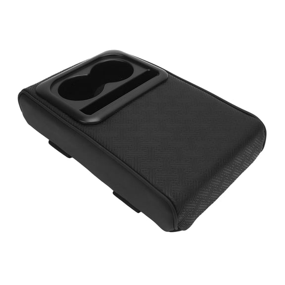 M Buder Car Center Console Armrest Pillow with Cup Holder, Memory Foam Middle Console Cushion, Universal Fit for SUVs and Trucks (13.78 in / 35 cm)