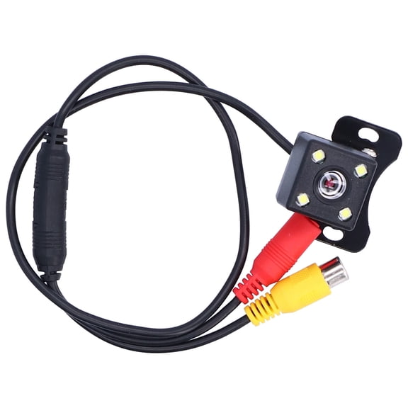 M Buder Car Rear View Backup Camera 140 External 4 LED HD Night Vision License Plate Mounted Universal 12V Parking Assistance