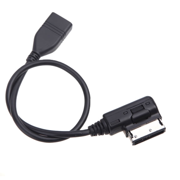M Buder Car USB MP3 AUX Interface Audio Cable Adaptor For Mercedes-Benz AMI System Plug And Play Cord 10.2 Inches / 26 cm Black