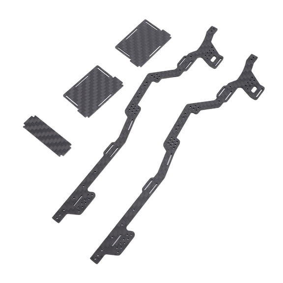 M Buder Carbon Fiber Chassis Kit RC Frame Rails for Axial SCX24 Gladiator Dodge Power Wagon Upgrade Parts (7.48 inches / 19 cm)