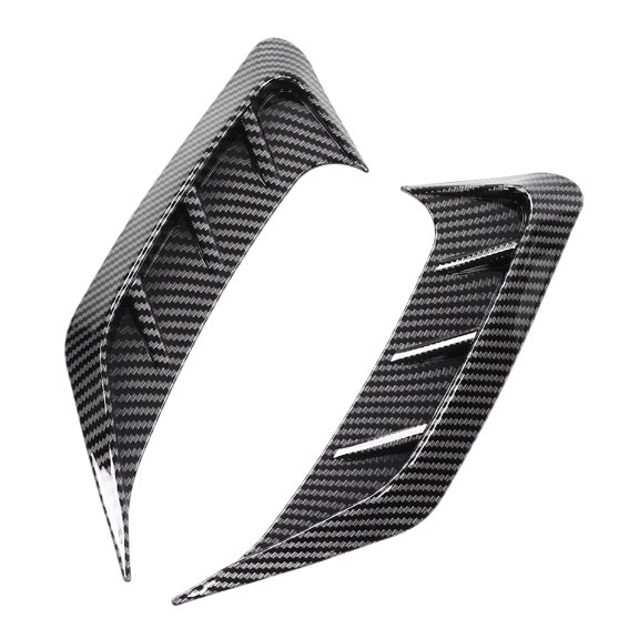 M Buder Carbon Fiber Style Rear Headlight Side Eyebrows Frame Aging Resistant Universal Modification Pair, 10 inches / 25.4 cm