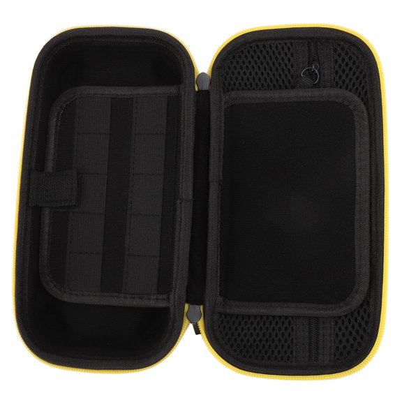 M Buder Carrying Case for Switch Lite Large Capacity Impact Resistant Hard Protective Cover Portable Hard Shell Box for Daily Camping Travel Yellow 9.45 inches / 24 cm