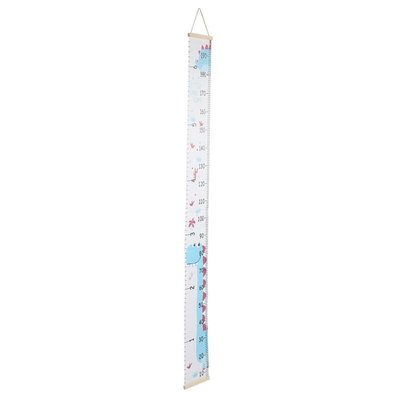 M Buder Children Height Measuring Wall Growth Chart Ruler Grow Measurement Photography Prop Blue Dinosaur Pattern 76.8 inches / 195 cm[cite: 1]